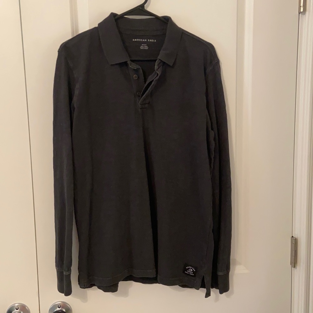 American Eagle long sleeved polo